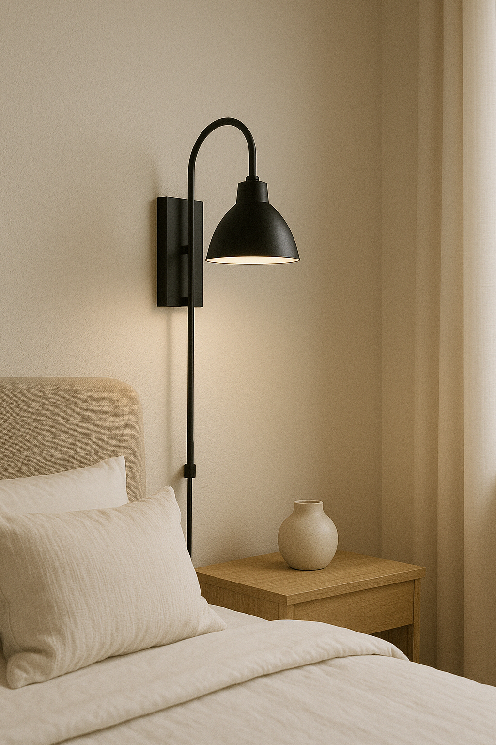 Minimalist Black Wall Lamp